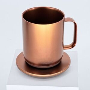 Ember Temperature Control Smart Mug 10oz Copper w Charger Tested Works